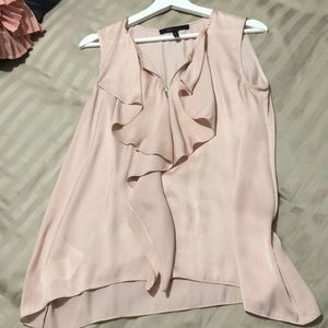 BCBG Light pink silky blouse